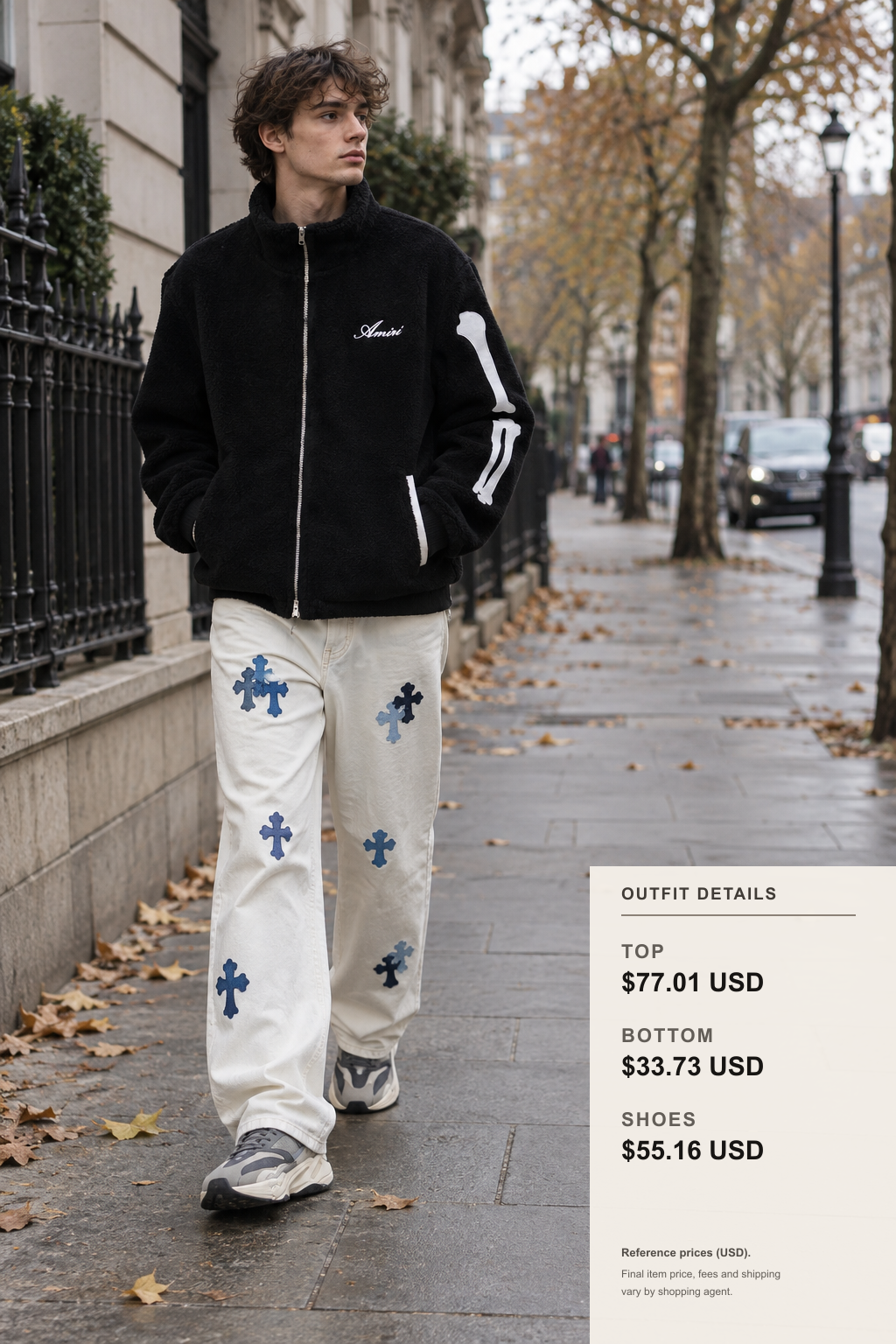 Ami Paris Winter Jacket: 3 Color Looks outfit 2 full-body street style for fashionreps