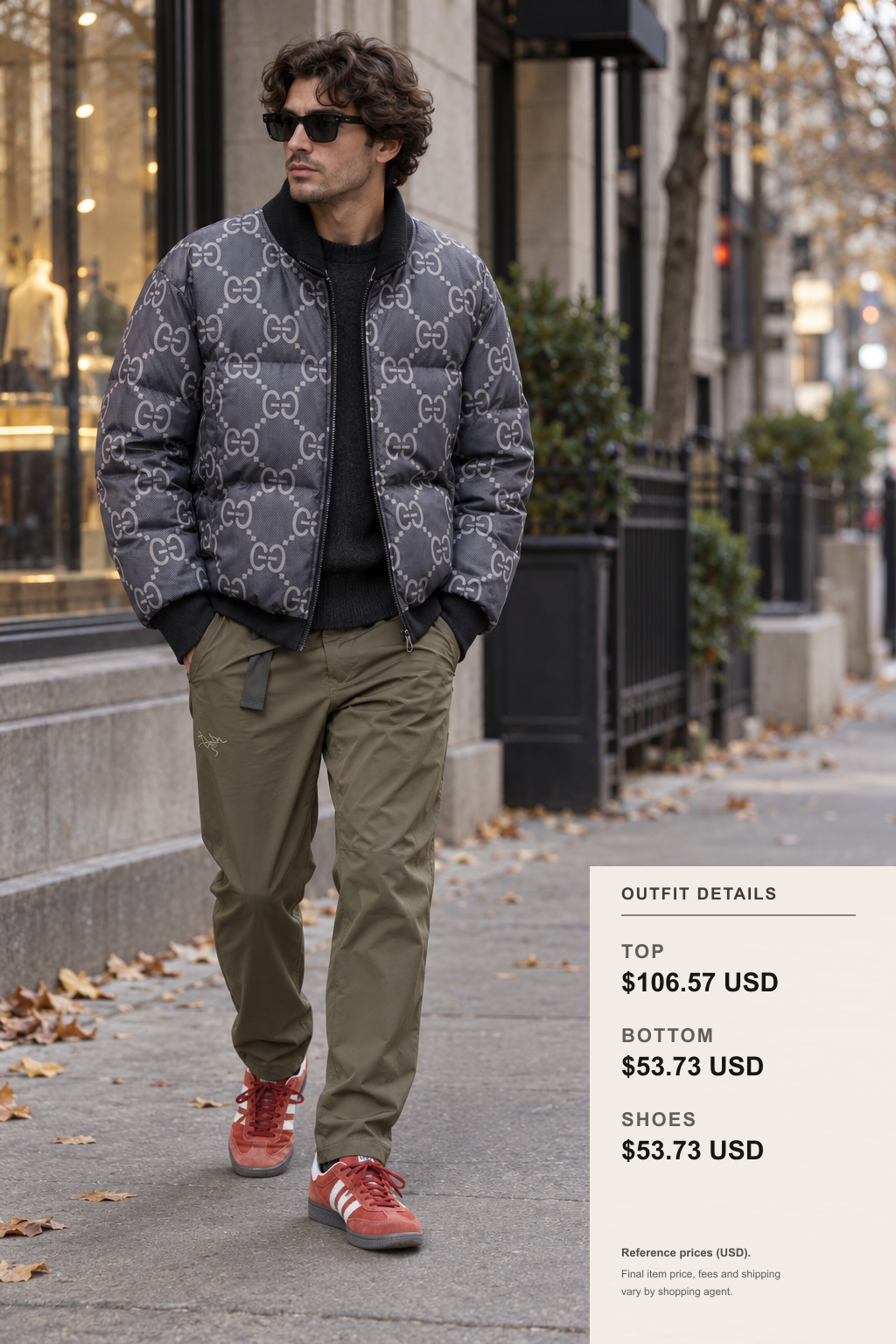 Gucci Sunglasses for Fall-Winter Outfits outfit 1 full-body street style for fashionreps