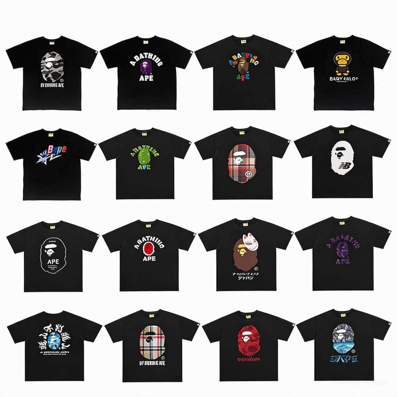 Bape Classic Monkey Print T-Shirt Review: Flat-Lay Measurements, Fabric Weight and Print Placement