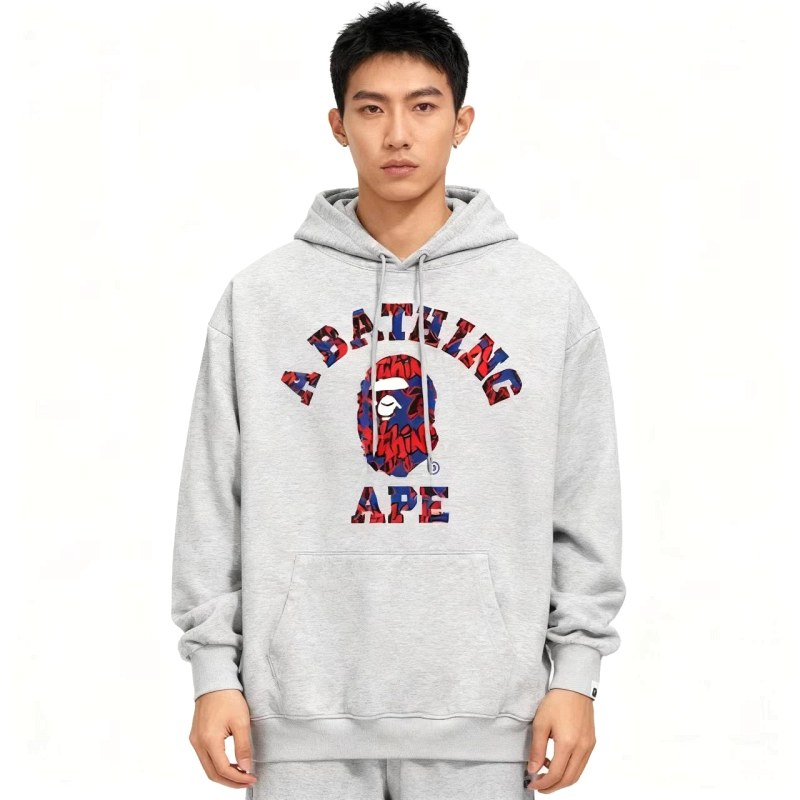 Bape White Hoodie in Relaxed Streetwear Style Review: Resolving the Kangaroo vs Flap-Pocket Spec Conflict