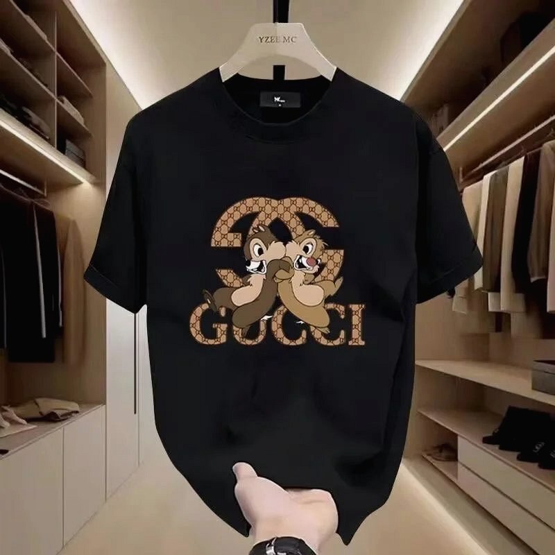 Gucci Black Playful Squirrel T-Shirt Review: Bench Measurements on a Combed-Cotton Crew-Neck