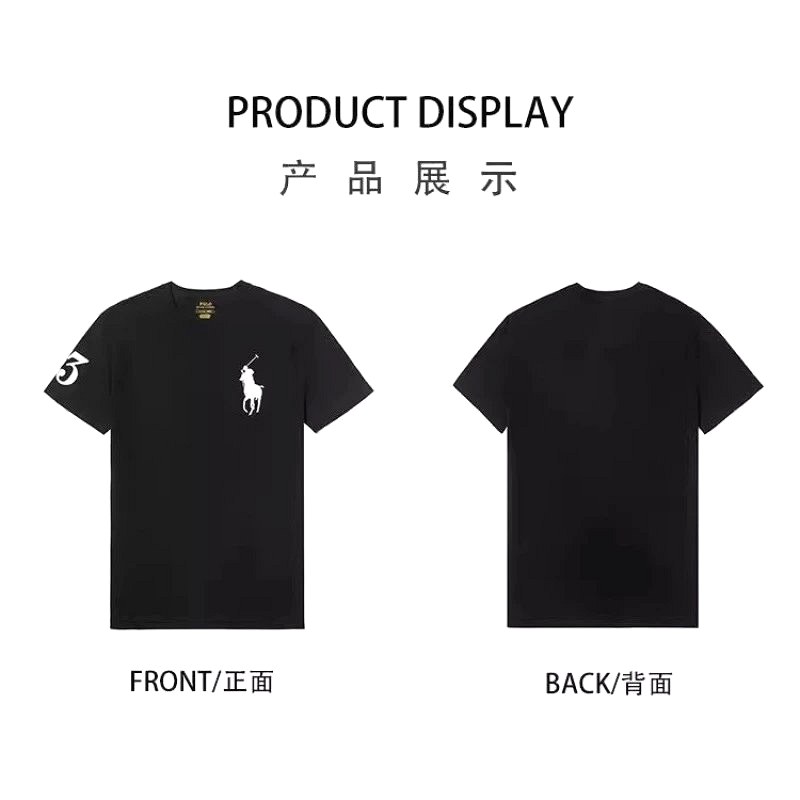 Polo Ralph Lauren Black T-Shirt Review: Loose-Fit Cotton Tee Measured on the Bench