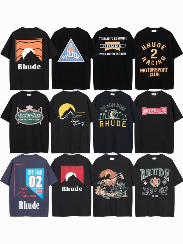 Rhude "Dark" Series T-Shirt Collection Review: Boxy Cotton Print Tees, Measured on the Bench