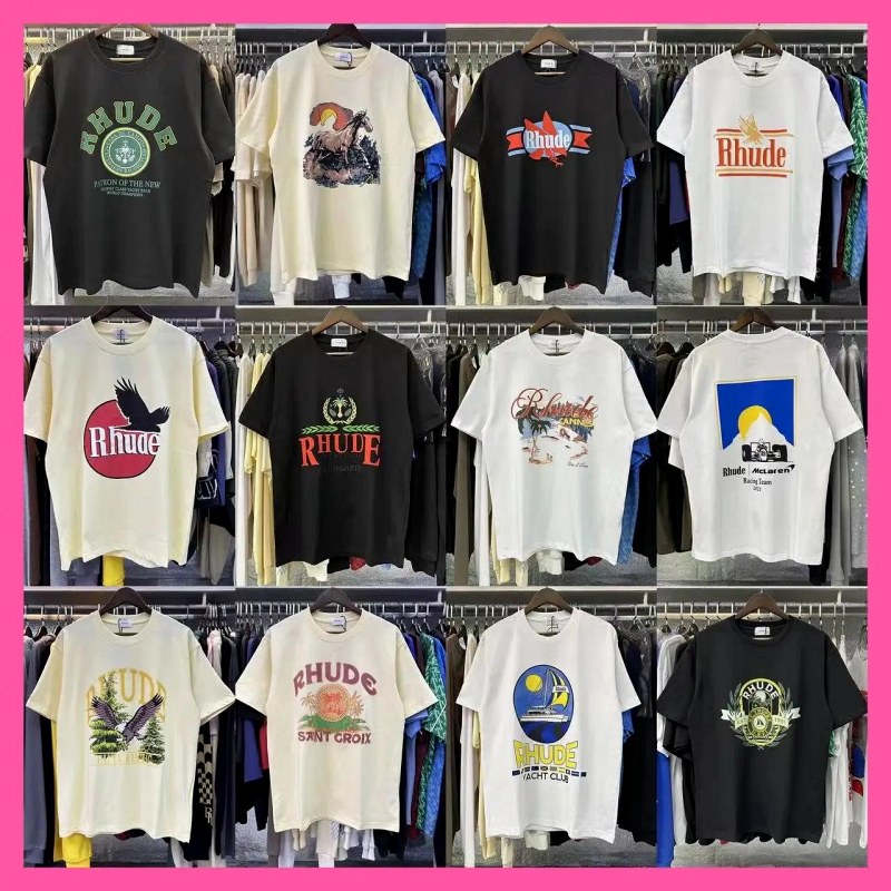 Rhude Streetwear T-Shirt Collection Review: Bench-Measured 220g Cotton Logo Tee